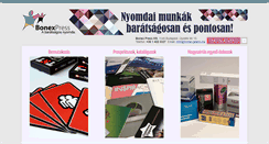 Desktop Screenshot of bonex-press.hu